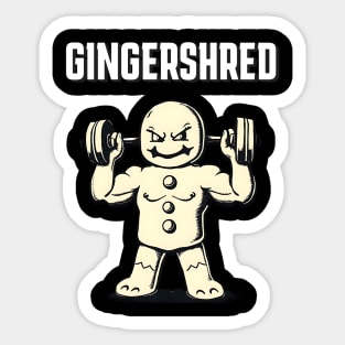 Gingershred Workout Sticker